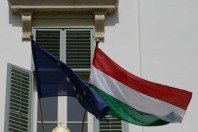 Hungary EU flags.jpg